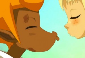 Finalement les gargouillis du ventre de Tristepin vont faire capoter leur premier vrai baiser (Wakfu ep 32)