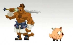 Dans le générique de fin un aventurier se fait transformer en Dragon Cochon puis il se fait manger par Tristepin, Ruel et Yugo