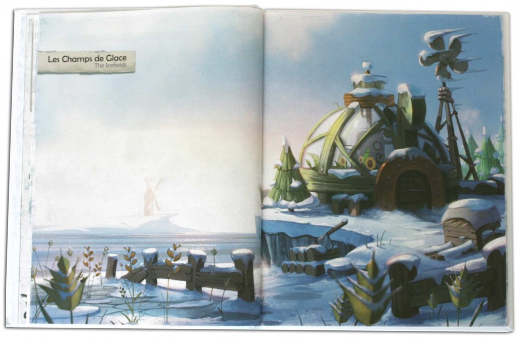 L'Artbook de Frigost contient des illustrations en double page (Dofus)