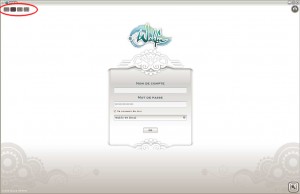 Menu choix des langues (Wakfu MMO)