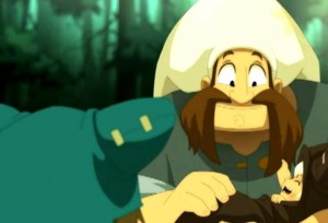 Alibert va s'occuper de Chibi (Wakfu)