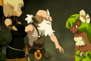 Amalia s'était caché dans le sac de Ruel et reproche à ce dernier de n'avoir rien fait pour la forcer à venir avec eux (Wakfu)