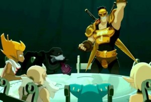 Le Chevalier Justice baptise leur groupe : la Jusice Clique (Wakfu)