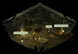 les joueurs rencontrent Tassa, Feruor et Yzua (Dofus)