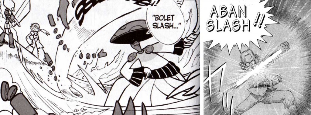 Le Bolet Slash dans Dofus est inspiré de l'Aban Slash dans le manga  Fly (Dragon Quest)