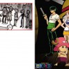 On peut voir l'équipage de Luffy (One Piece) parmi les spectateur (Dofus)