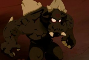 Rubilax est obligé de sortir de son épée (Wakfu)