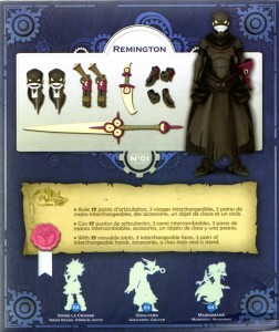 Dos du packaging de la figurine Remington UDX (Wakfu)