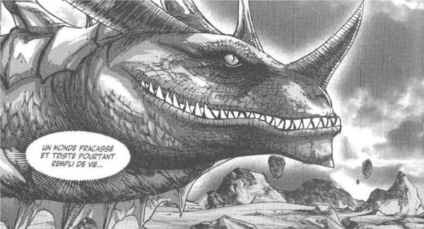 Manga World of Warcraft - Shadow Wing : Tyrygosa sous forme de dragon