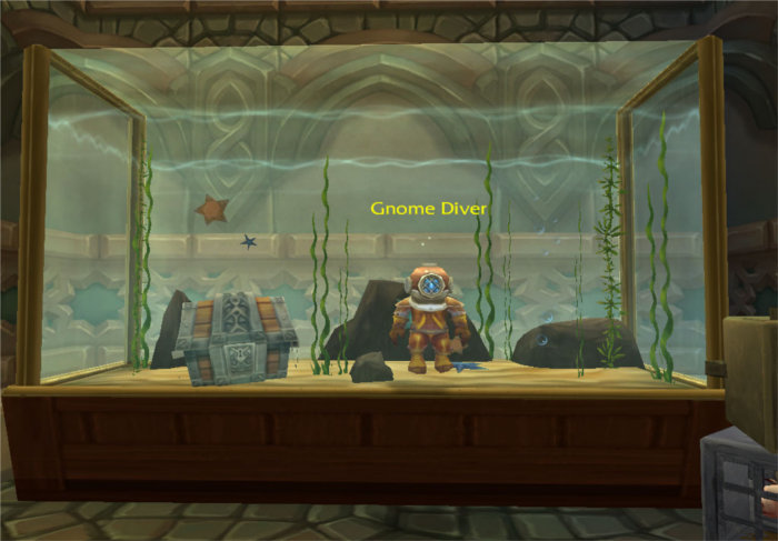World of Warcraft : Capture d'écran d'un plongeur gnome