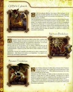 Présentation des personnes dont la tête est mise à prix (Page 9 du Dofus Art Book : Session 3)