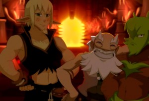 Evangelyne est transformée homme nommé Evangelion (Wakfu)