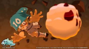 Yugo joue au Boufbowl dans la série Wakfu