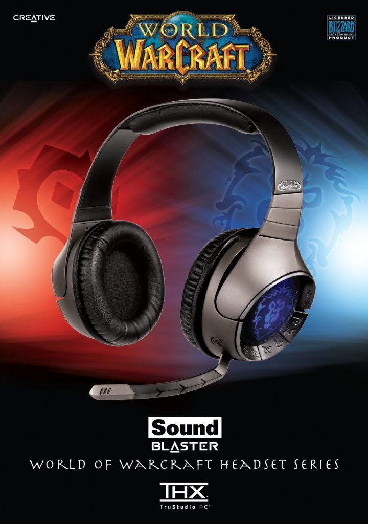 Page 2 de la présentation officielle du casque World of Warcraft / Soundblaster