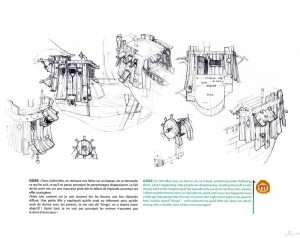 Le bateau de Yugo est détaillé avec précision (Art book Wakfu Tome 6)