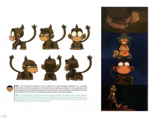 Model Sheet du singe Moon (Art Book Wakfu Tome 6)