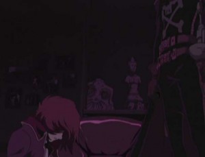 Tadashi pleure sur le cadavre de son père (Herlock, Endless Odyssey)