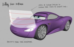 Holley Shiftwell et son écran holographique (Pixar -Cars)