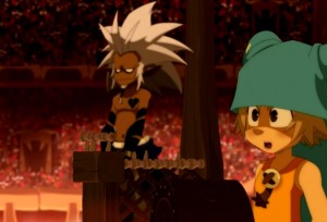 Yugo vient défendre Kriss la Krass (Wakfu)