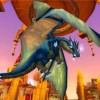 Kalecgos volant sous sa forme dragon dans le raid du puits de soleil