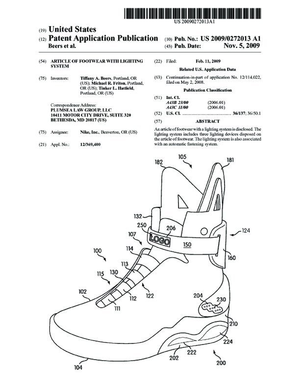 Brevet Chaussure Nike de Retour vers le futur (Page 2)