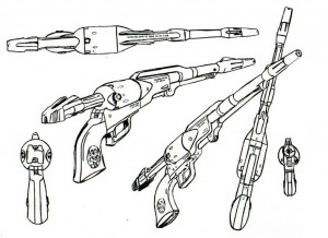 Cosmo Dragoon Model Sheet (Albator - Harlock)