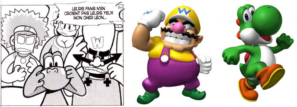 Ces deux personnages sont des allusions à Wario et Yoshi (Dofus - tome 4)