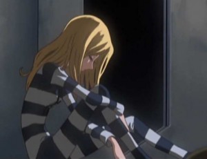 Kei Yuki est enfermée dans une cellule (Albator - Herlock, Endless odyssey )