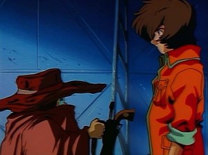 Toshiro offre à Tadashi le Cosmo Dragoon qu'utilisait son père le Professeur Daiba