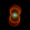 La nébuleuse du sablier vue par le télescope spatial Hubble