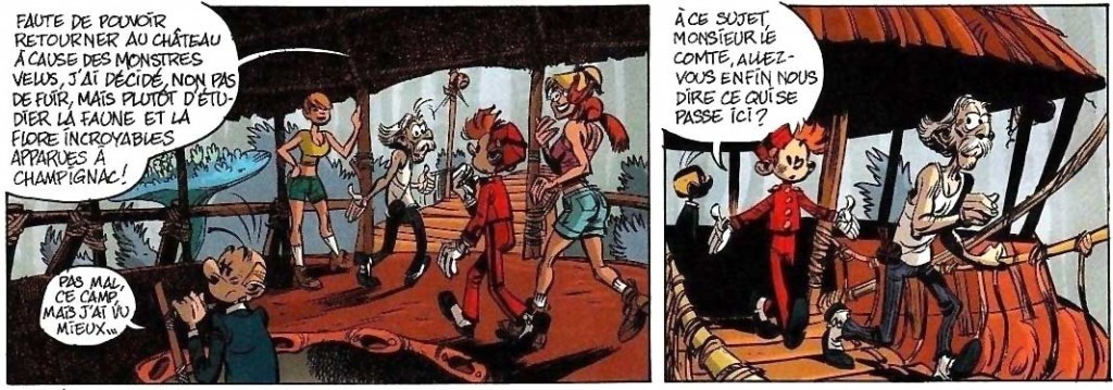 Lena et Astrid ont aidé Champignac à faire leur cabane - Alerte aux Zorkons (Spirou et Fantasio - tome 51)