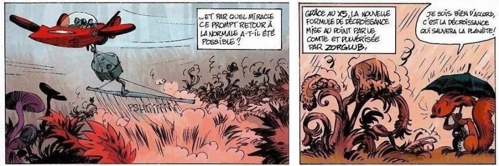 Zorglub pulvérise le X5 de décroissance - Alerte aux Zorkons (Spirou et Fantasio - tome 51)