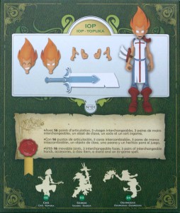 dos du packaging de la figurine iop (Dofus - Krosmoz)