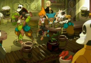 Yugo et ses amis fêtent leur victoire  (Wakfu - épisode 13)