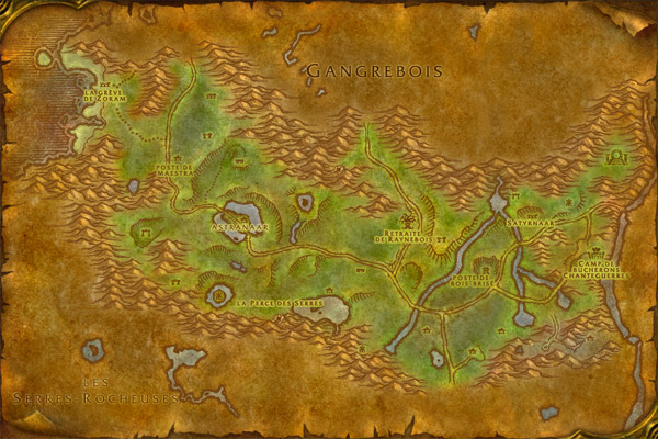 Plan d'Orneval tiré du jeu vidéo World of Warcraft