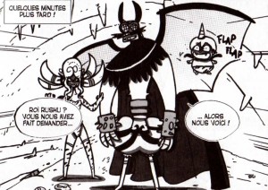 Ombrage, Racham et leur fils Burkmon (Dofus - Tome 8)