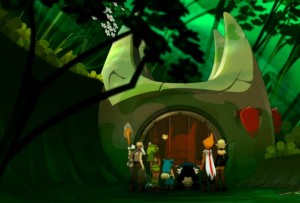 L'entrée du Donjon du Wa Wabbit (Wakfu)