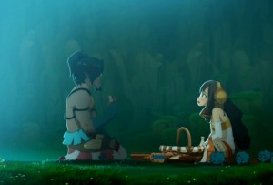 Alia vient tous les jours apporter à manger à Bordegann  (Wakfu)