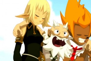 Le groupe arrive en vue de la Foire du Trool (Wakfu)