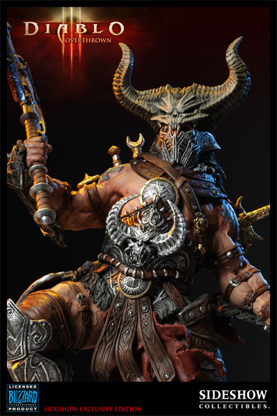 Figurine Diablo 3 Overthrown Barbare : détail du casque