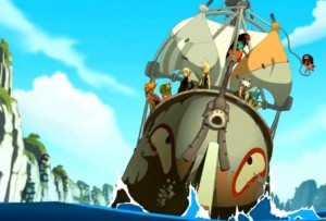 Yugo et ses amis peuvent enfin partir vers l'archipel des Griffes Pourpres (Wakfu)