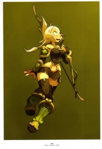 Illustration de crâ tirée du MMO de Wakfu (art book Xa Colors sur Wakfu et Dofus)