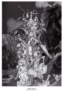 Croquis préparatoire (art book Xa Colors sur Wakfu et Dofus)