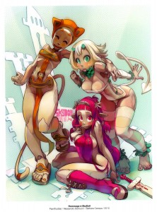 Réalisation inspirée de SkyDoll (art book Xa Colors sur Wakfu et Dofus)