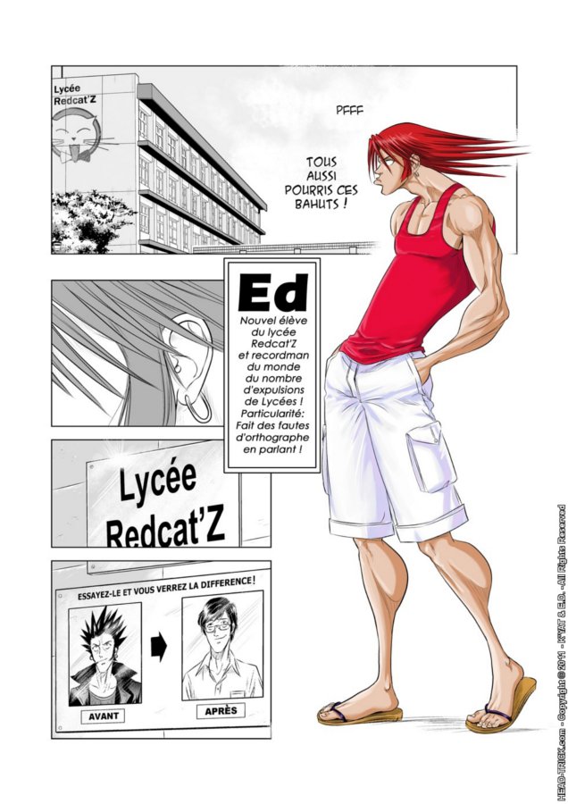 Page 1 du tome 1 du manga Head-Trick