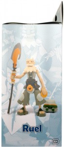 Coté gauche du packaging de le figurine Wakfu DX N°5 de Ruel