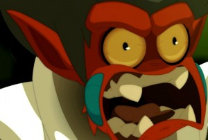 Tristepin est transformé en singe (Wakfu)