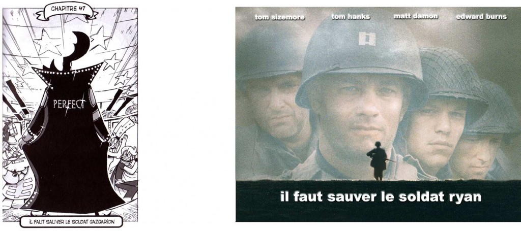 Le titre du chapitre Il faut sauver le soldat Gazgarion est une allusion au film Il faut sauver le soldat Ryan 