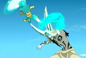 Yugo affronte Qilby (Wakfu)