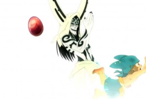 Yugo affronte Qilby dans la Dimension Blanche (Wakfu)